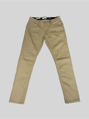 NEW Scott James Men’s Stretch Slim Fit Straight Leg Pants Beige Sz W30/L30